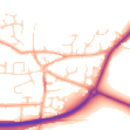 Daytime road noise heatmap for NR13 3EU