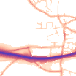 Daytime road noise heatmap for NR13 3FN