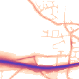 Daytime road noise heatmap for NR13 3FR