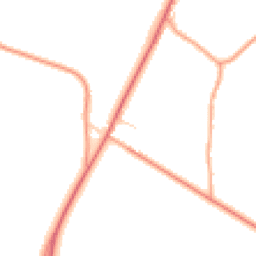 Daytime road noise heatmap for NR13 3LL