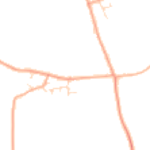 Daytime road noise heatmap for NR13 3LY