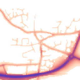 Daytime road noise heatmap for NR13 3QJ