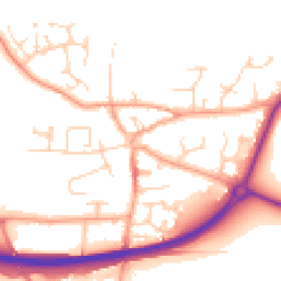 Daytime road noise heatmap for NR13 3QX