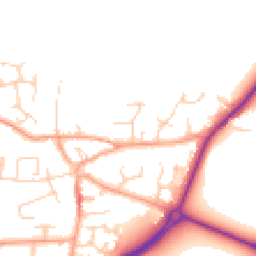 Daytime road noise heatmap for NR13 3RB
