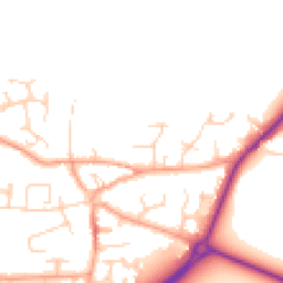 Daytime road noise heatmap for NR13 3RD