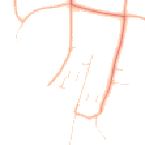 Daytime road noise heatmap for NR13 3RN