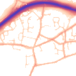 Daytime road noise heatmap for NR13 4AA
