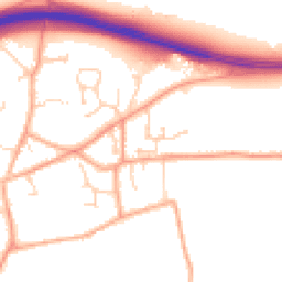 Daytime road noise heatmap for NR13 4FL