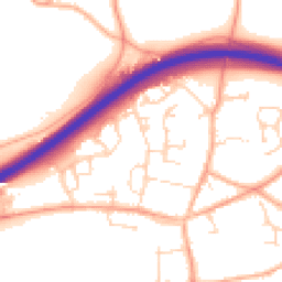 Daytime road noise heatmap for NR13 4JW