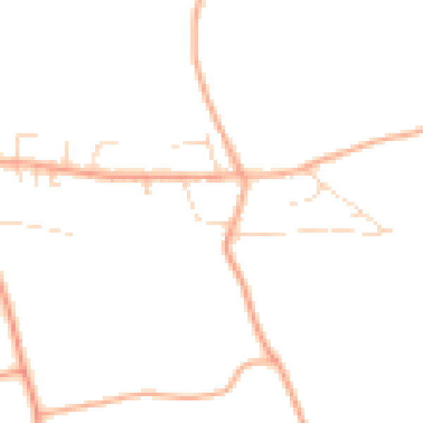 Daytime road noise heatmap for NR13 4PR