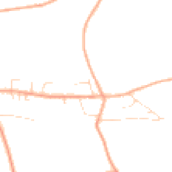 Daytime road noise heatmap for NR13 4QZ