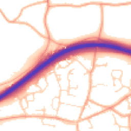 Daytime road noise heatmap for NR13 4RA