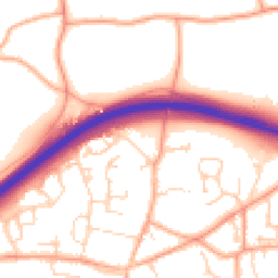 Daytime road noise heatmap for NR13 4RH