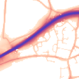 Daytime road noise heatmap for NR13 4UA