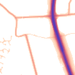 Daytime road noise heatmap for NR13 5AY