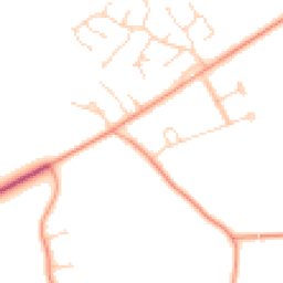 Daytime road noise heatmap for NR13 5BB