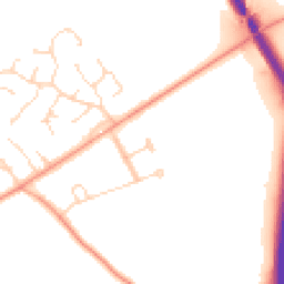 Daytime road noise heatmap for NR13 5BP