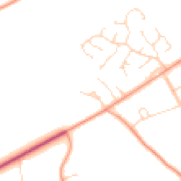 Daytime road noise heatmap for NR13 5BQ