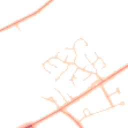 Daytime road noise heatmap for NR13 5BT