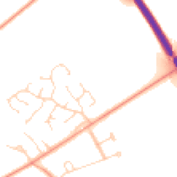 Daytime road noise heatmap for NR13 5DE