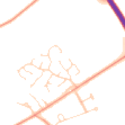 Daytime road noise heatmap for NR13 5DF