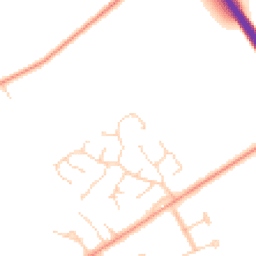 Daytime road noise heatmap for NR13 5DG