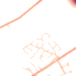 Daytime road noise heatmap for NR13 5DQ