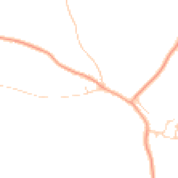 Daytime road noise heatmap for NR13 5EB