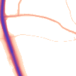 Daytime road noise heatmap for NR13 5ED