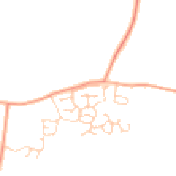 Daytime road noise heatmap for NR13 5EP