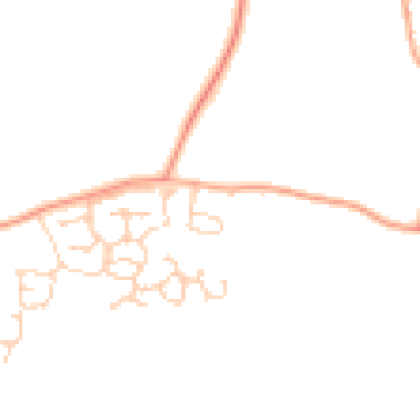 Daytime road noise heatmap for NR13 5ET