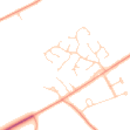 Daytime road noise heatmap for NR13 5EZ