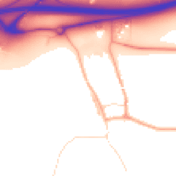 Daytime road noise heatmap for NR13 5GB