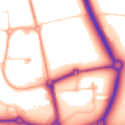Daytime road noise heatmap for NR13 5GL