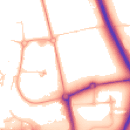 Daytime road noise heatmap for NR13 5GN