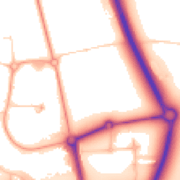 Daytime road noise heatmap for NR13 5GP