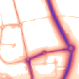 Daytime road noise heatmap for NR13 5GQ