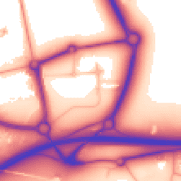 Daytime road noise heatmap for NR13 5HB