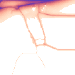 Daytime road noise heatmap for NR13 5HE