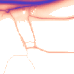 Daytime road noise heatmap for NR13 5HN