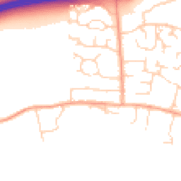Daytime road noise heatmap for NR13 5LX
