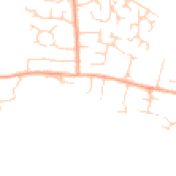 Daytime road noise heatmap for NR13 5LY