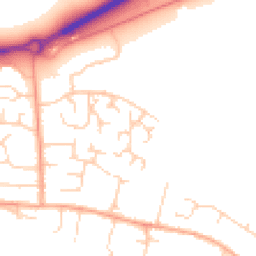 Daytime road noise heatmap for NR13 5NG