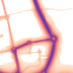 Daytime road noise heatmap for NR13 5NR