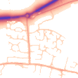 Daytime road noise heatmap for NR13 5QF