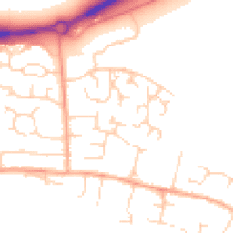 Daytime road noise heatmap for NR13 5QL