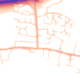 Daytime road noise heatmap for NR13 5QY