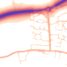 Daytime road noise heatmap for NR13 5RH