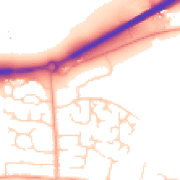Daytime road noise heatmap for NR13 5RL