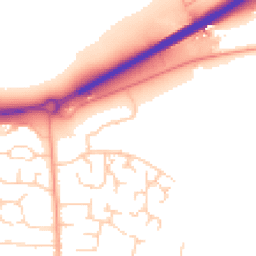 Daytime road noise heatmap for NR13 5RT